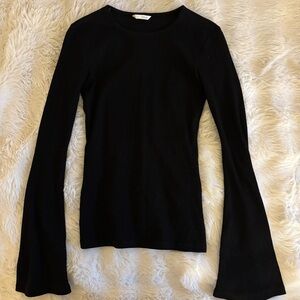 Zara flared sleeve top